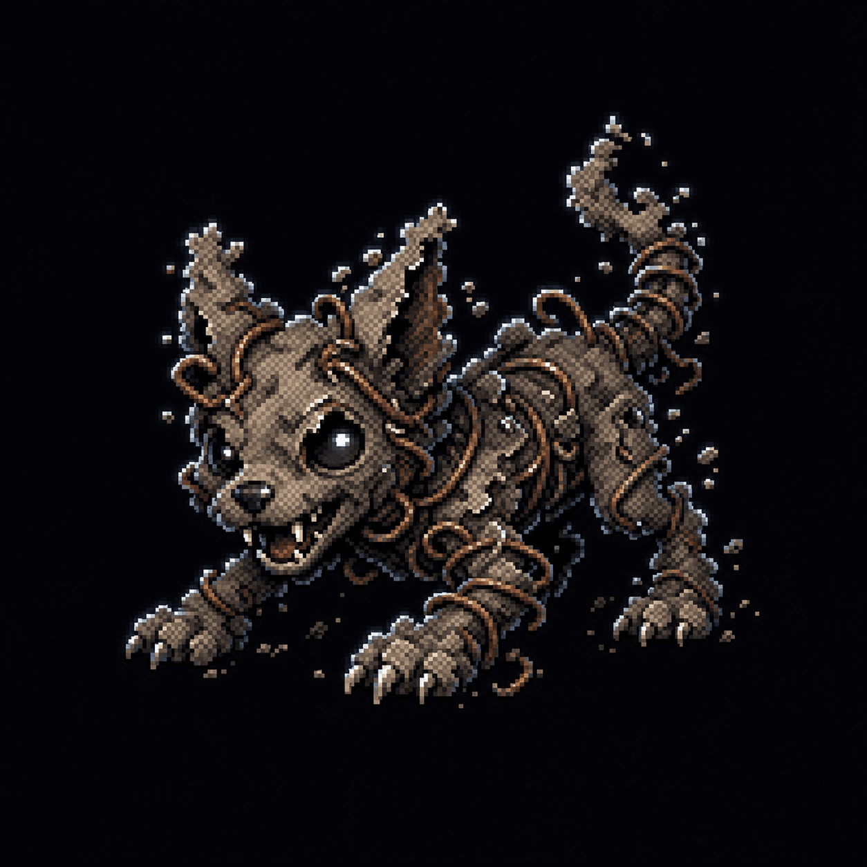 Pixel art of Dustfang Pup
